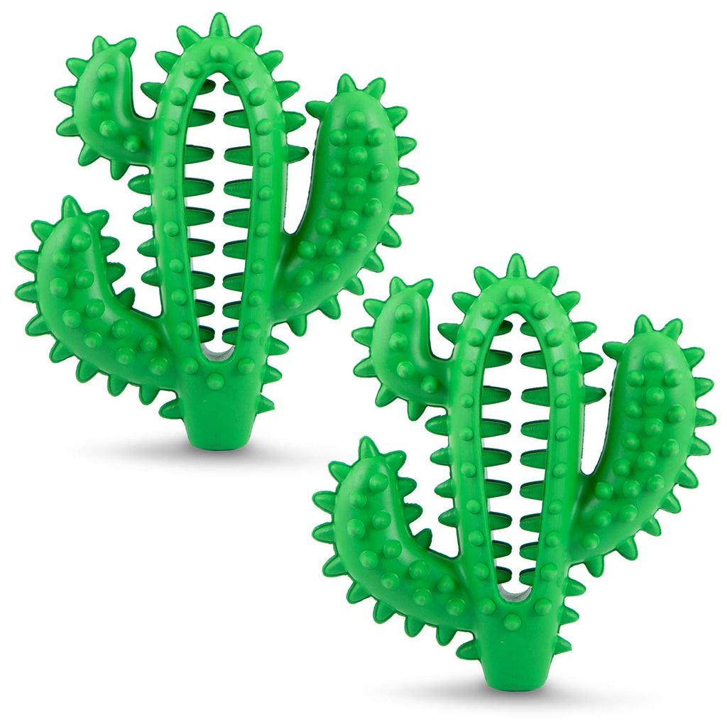 Cactus Natural Rubber Dental Chew Toy for Dogs for Healthy Chewing Habits