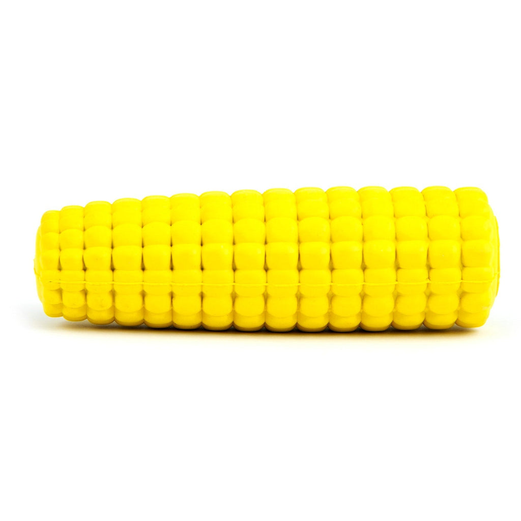 Corn Cob Natural Rubber Treat Dispensing Dog Chew Toy with Dental Benefits