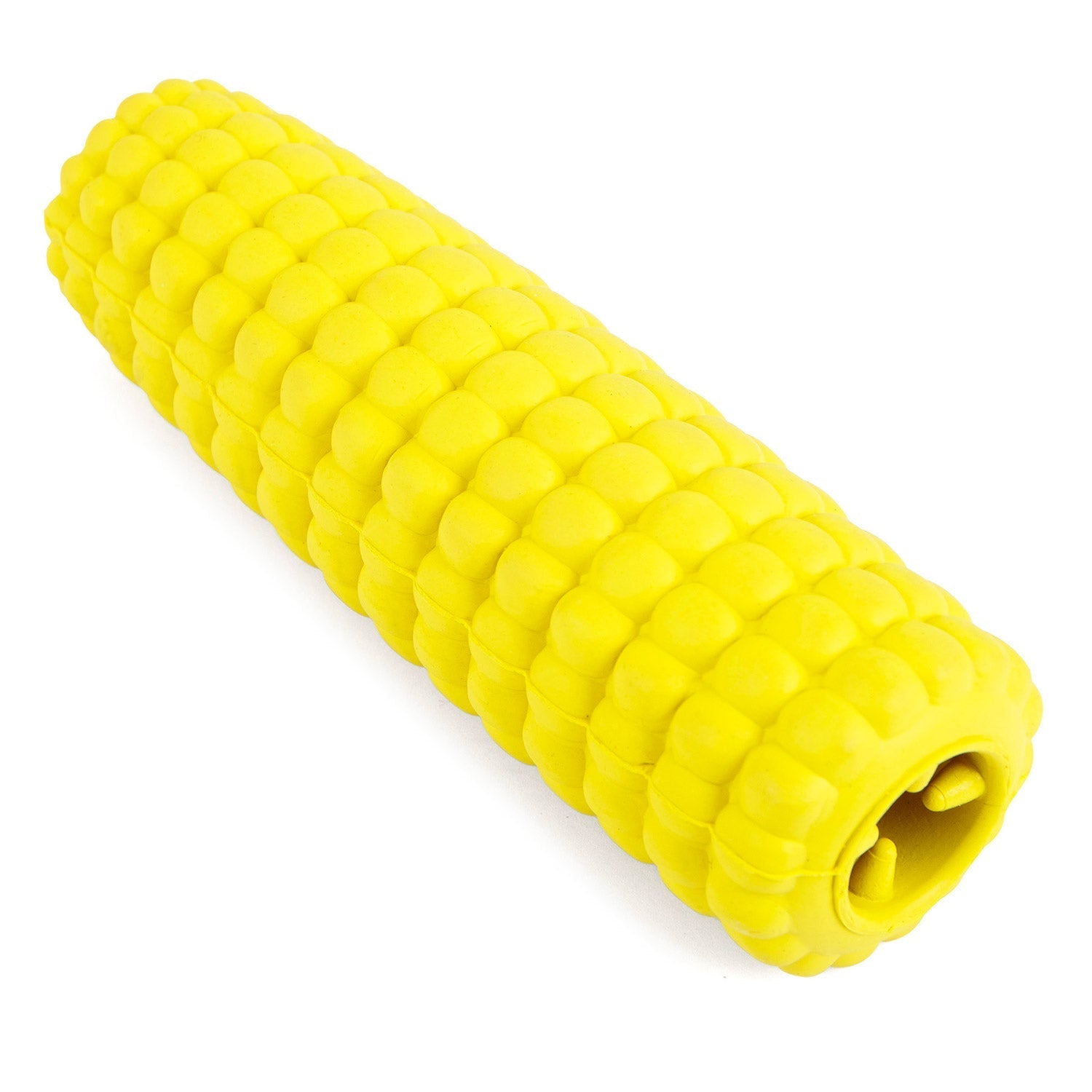 Corn Cob Natural Rubber Treat Dispensing Dog Chew Toy with Dental Benefits
