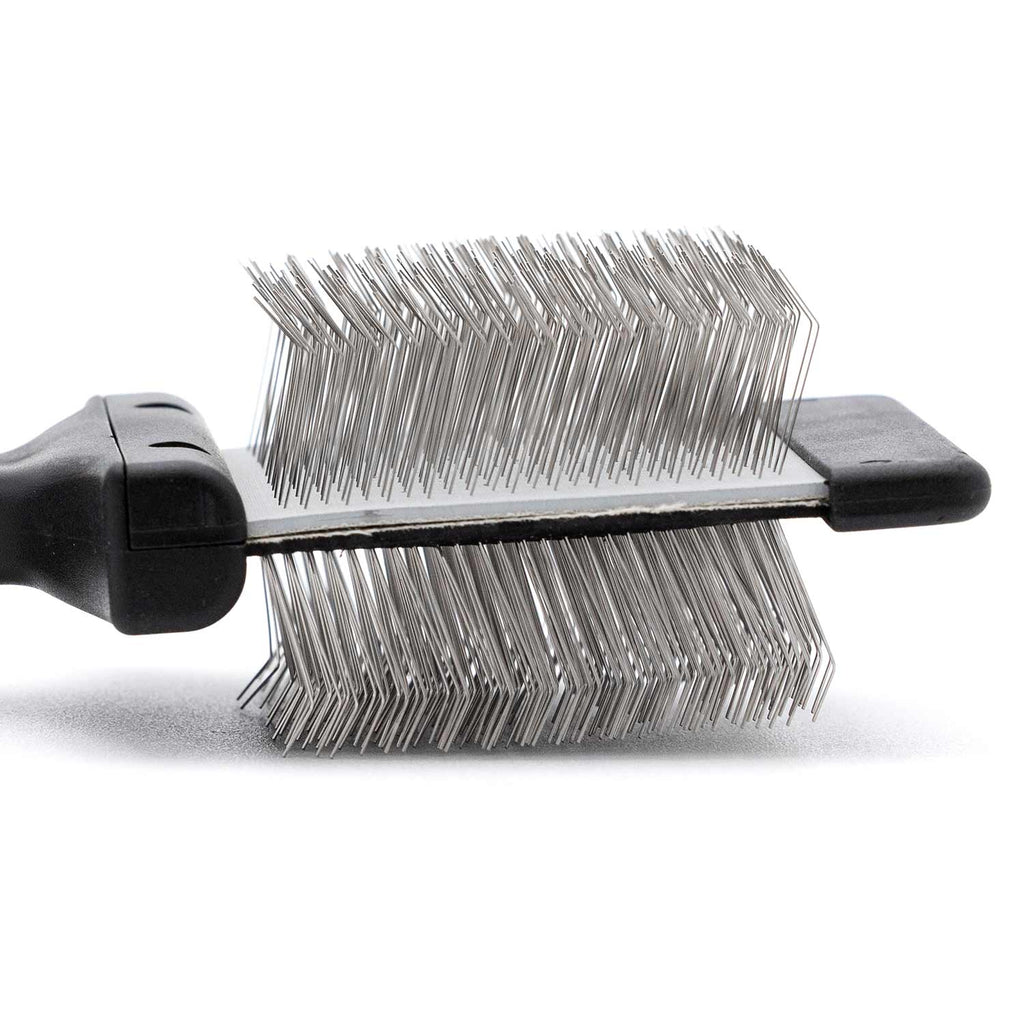 Jeffers Double-Sided Flex Head Pet Grooming Slicker Brush