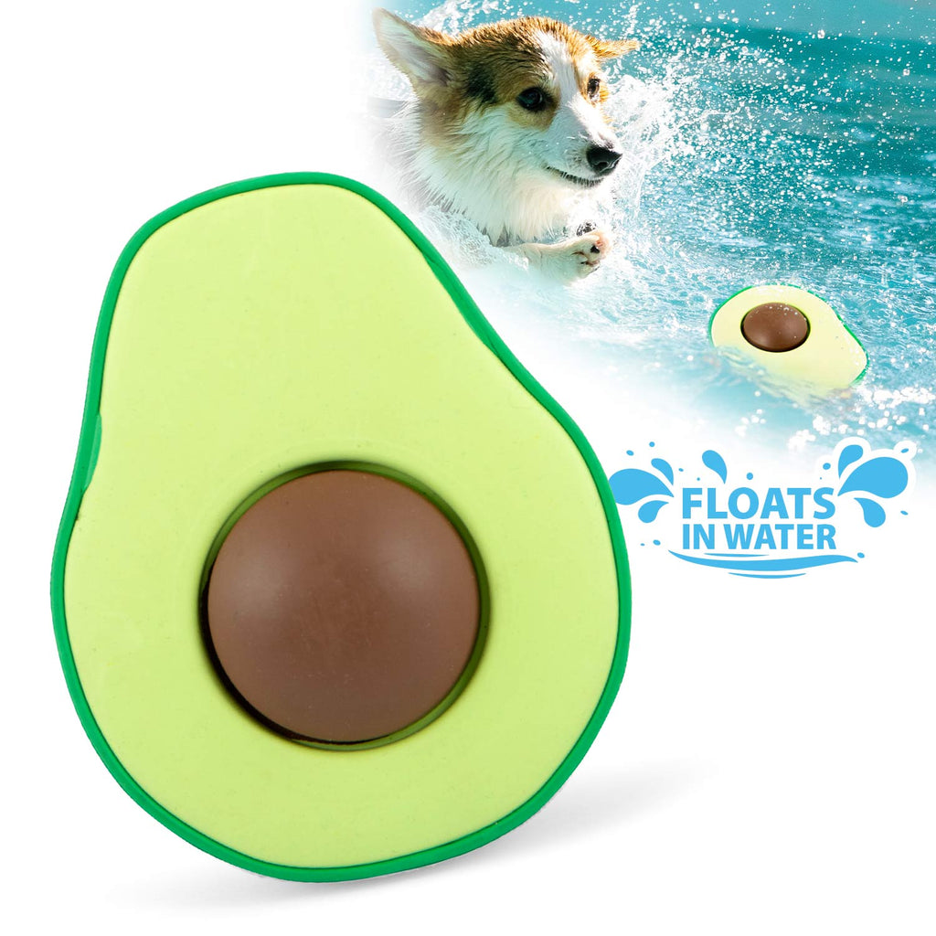 Floating Natural Rubber Dog Chew Toy with Vanilla Scent for Dental Health and Water Play