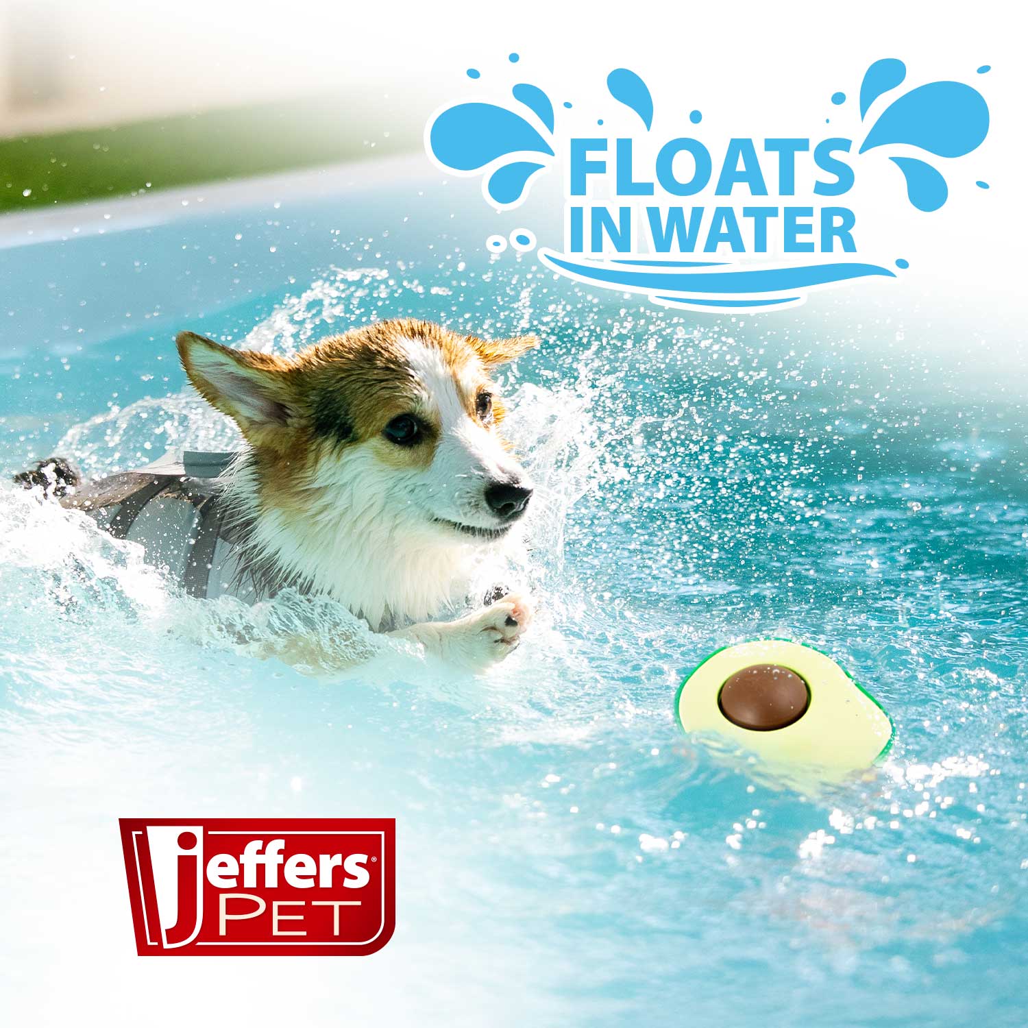 Floating Natural Rubber Dog Chew Toy with Vanilla Scent for Dental Health and Water Play