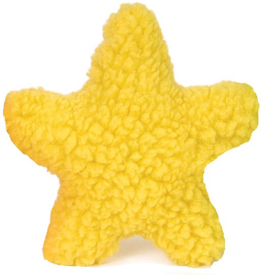 Fuzzy Shapes Dog Toys with Squeakers, Assorted Colors