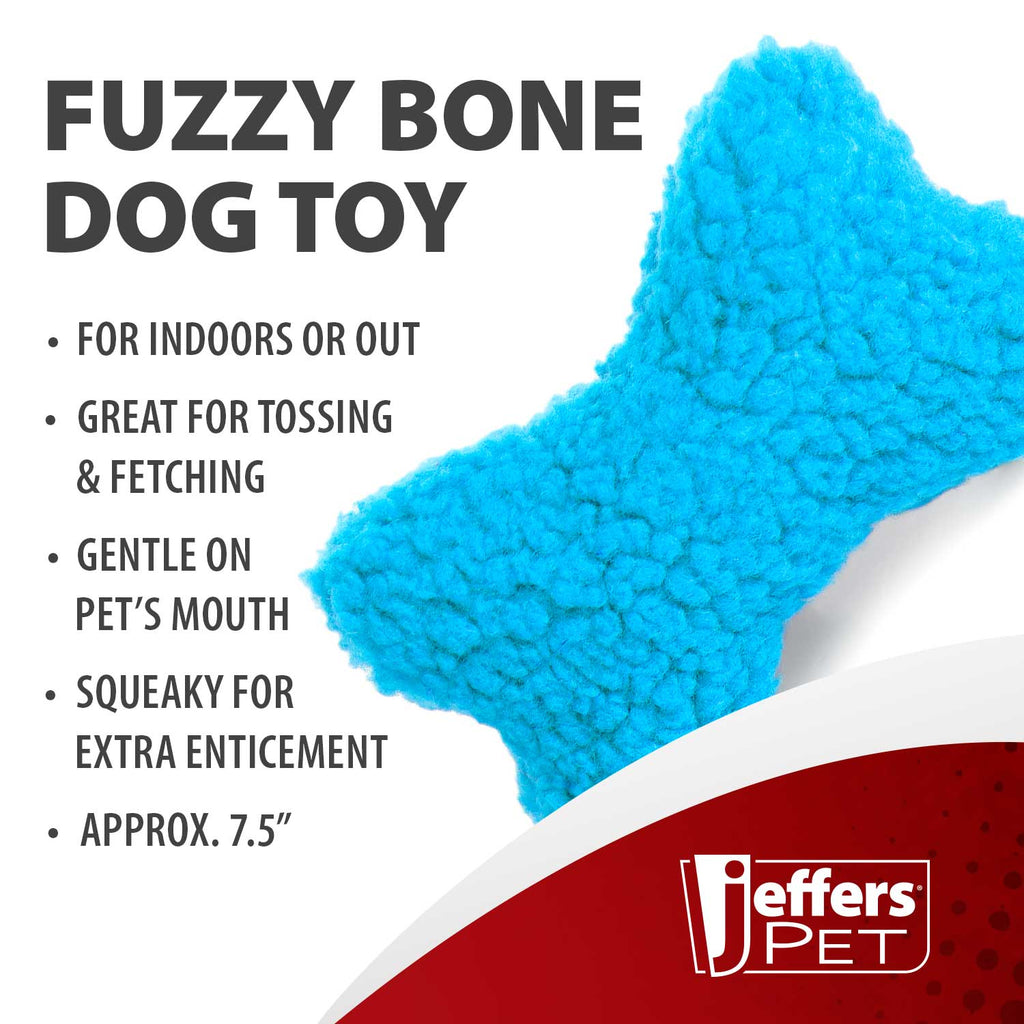 Fuzzy Shapes Dog Toys with Squeakers, Assorted Colors