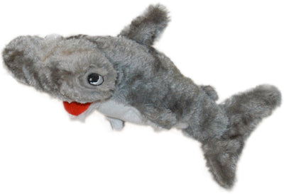 Hammerhead Shark Plush Squeaker Dog Toy, 8", Each