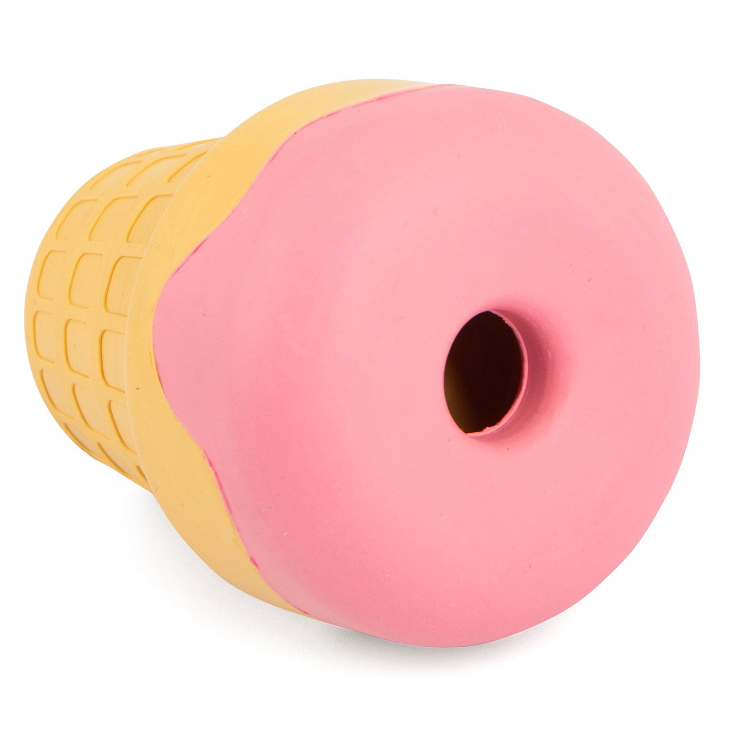 Ice Cream Cone Natural Rubber Stuffable Treat Dispensing Dental Dog Chew Toy