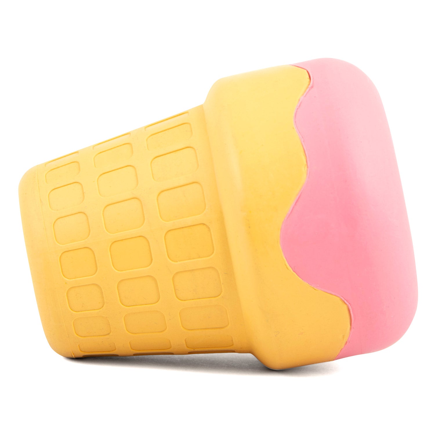 Ice Cream Cone Natural Rubber Stuffable Treat Dispensing Dental Dog Chew Toy