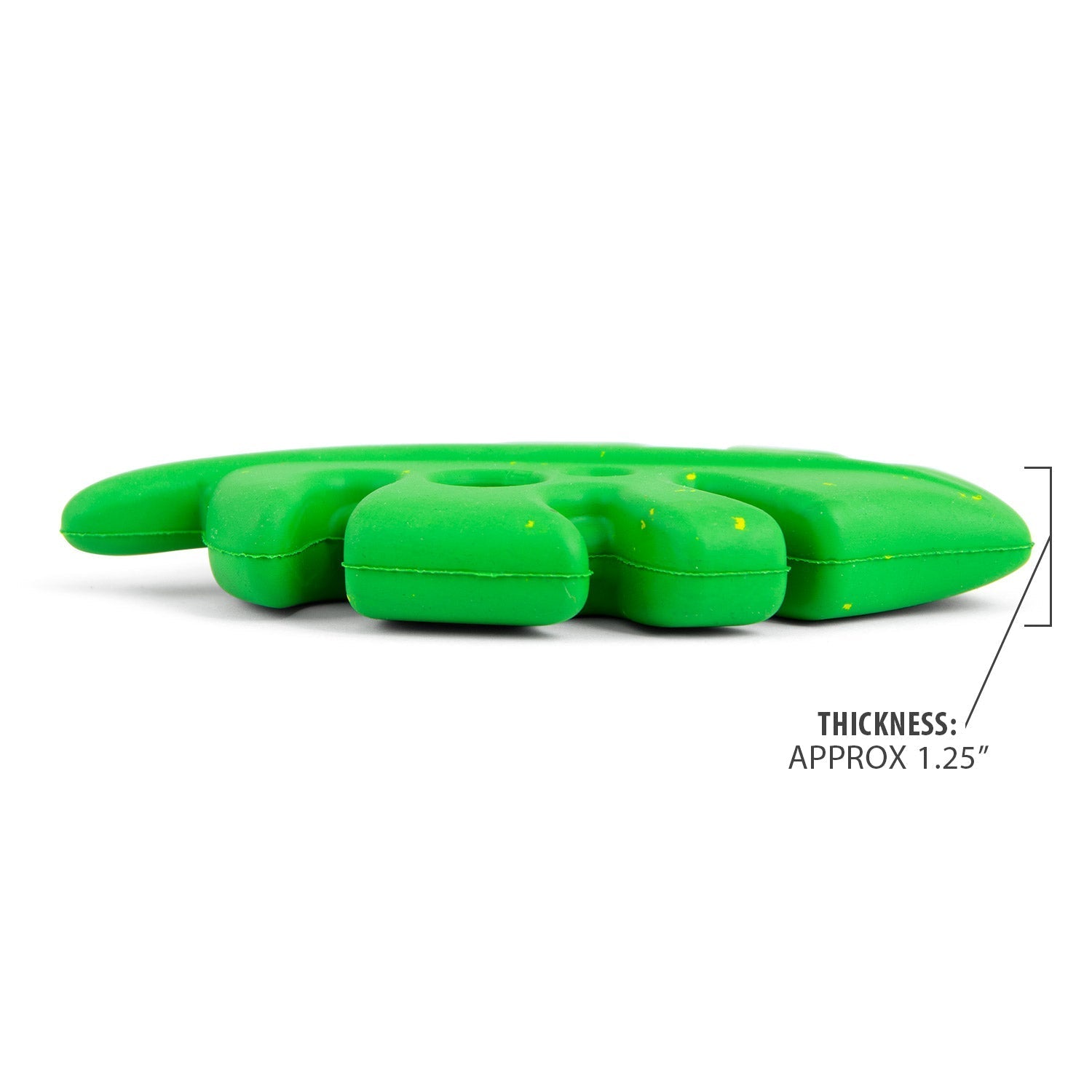 Leaf Shaped Natural Rubber Dog Chew Toy with Dental Benefits and Vanilla Scent for Medium Chewers