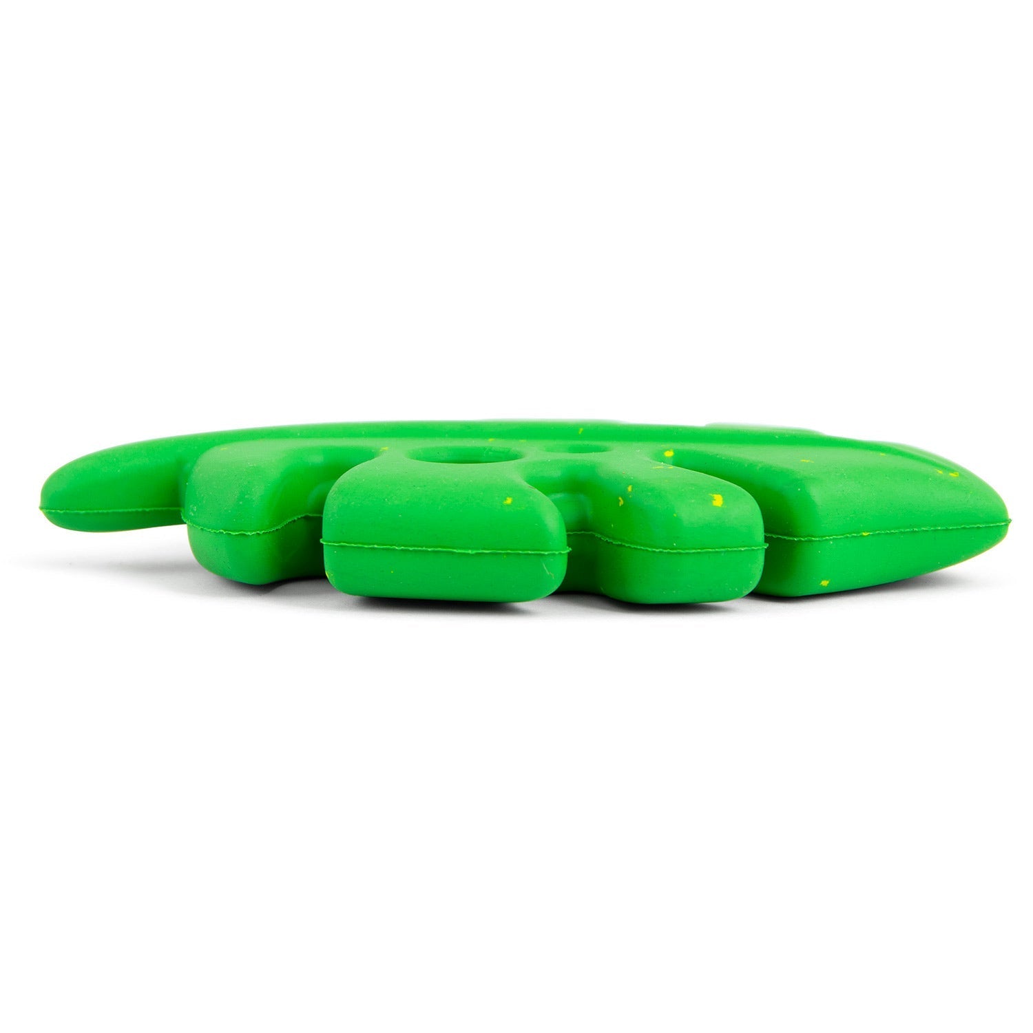 Leaf Shaped Natural Rubber Dog Chew Toy with Dental Benefits and Vanilla Scent for Medium Chewers