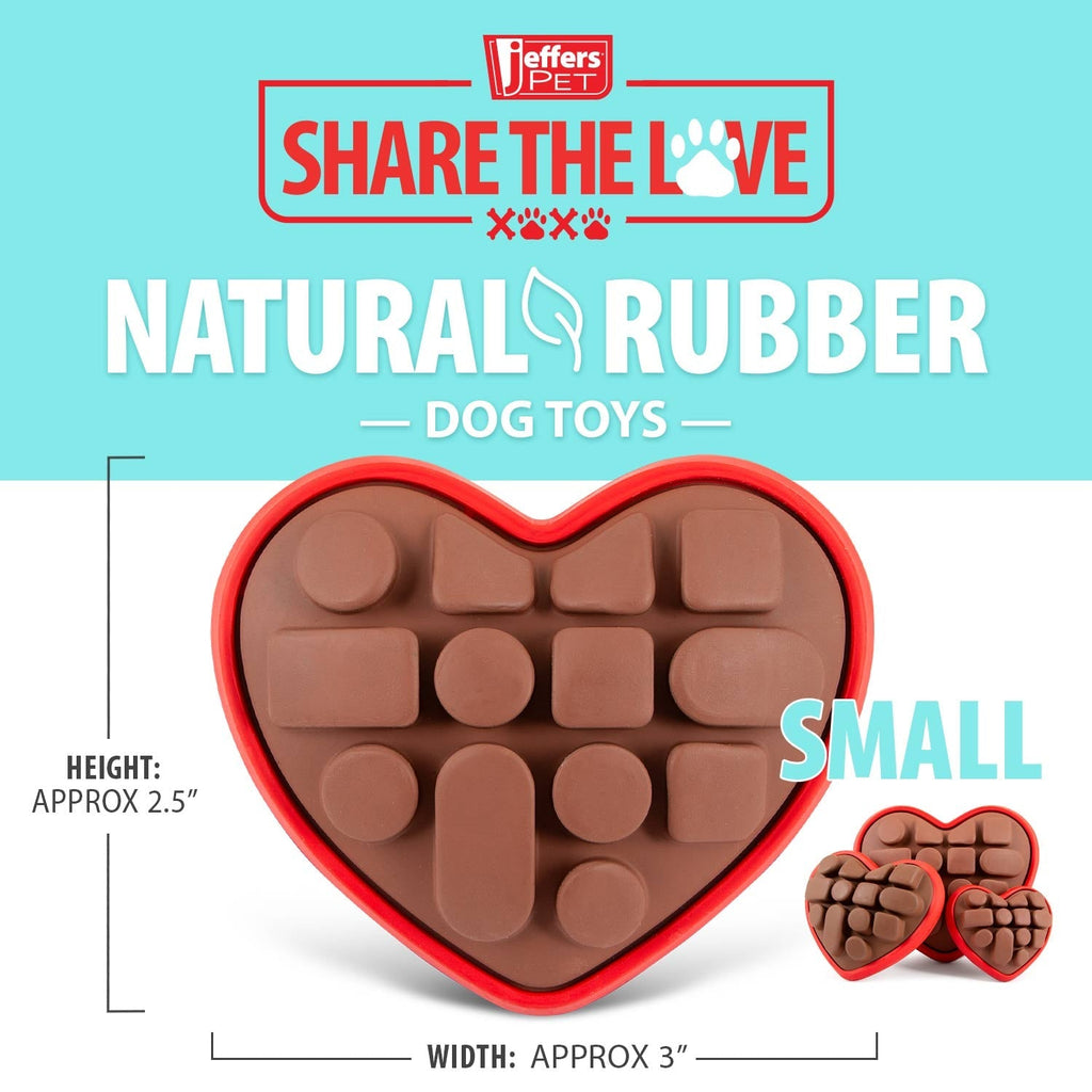 Natural Rubber Box of Chocolates Dog Chew Toy for Medium-Chewers