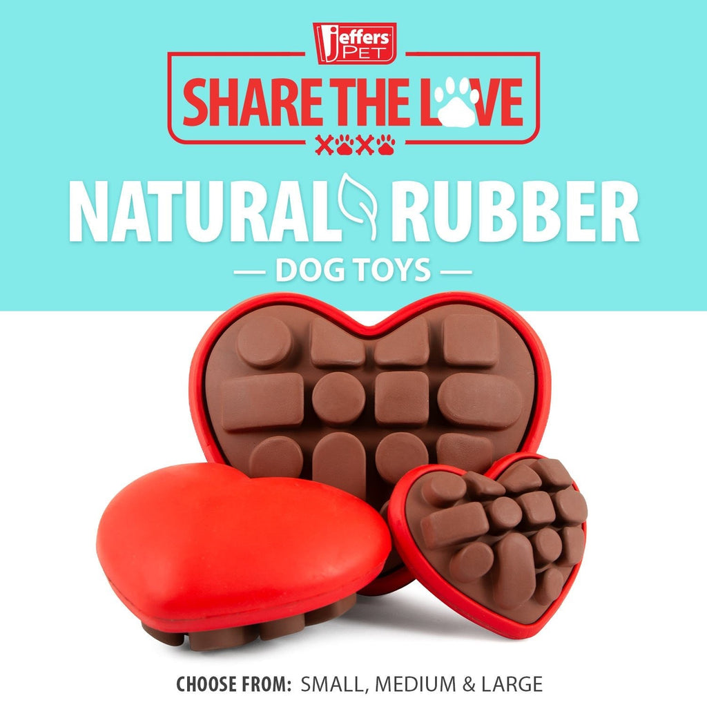 Natural Rubber Box of Chocolates Dog Chew Toy for Medium-Chewers