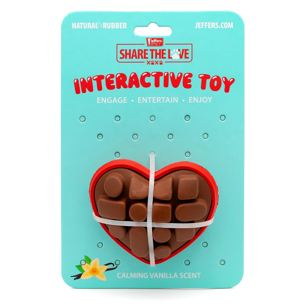 Natural Rubber Box of Chocolates Dog Chew Toy for Medium-Chewers