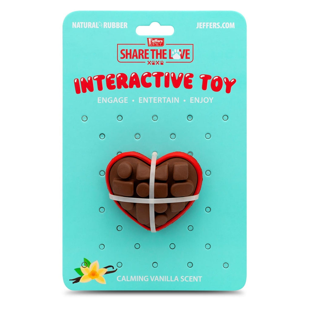 Natural Rubber Box of Chocolates Dog Chew Toy for Medium-Chewers