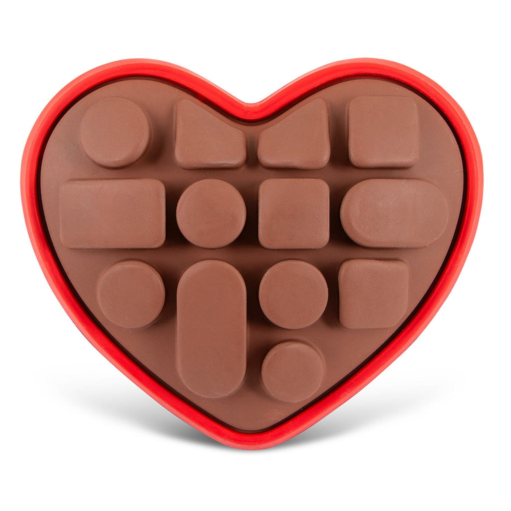 Natural Rubber Box of Chocolates Dog Chew Toy for Medium-Chewers