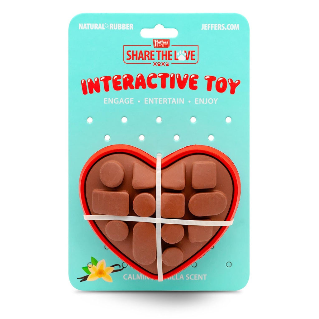 Natural Rubber Box of Chocolates Dog Chew Toy for Medium-Chewers