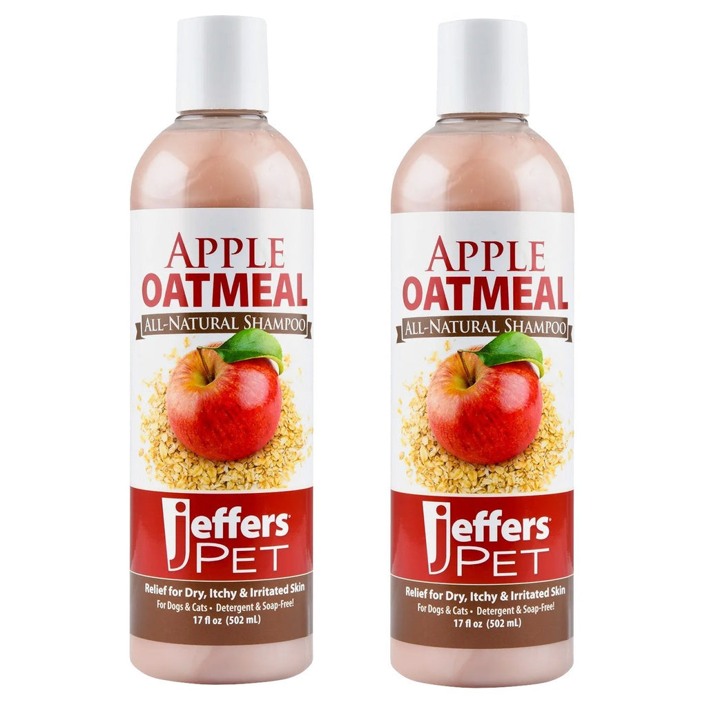 Apple Oatmeal All-Natural Hypoallergenic Dry Skin Shampoo for Dogs and Cats