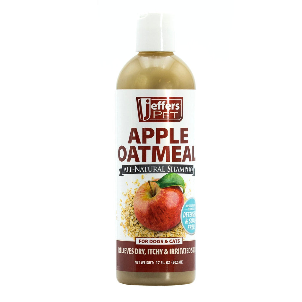 Apple Oatmeal All-Natural Hypoallergenic Dry Skin Shampoo for Dogs and Cats