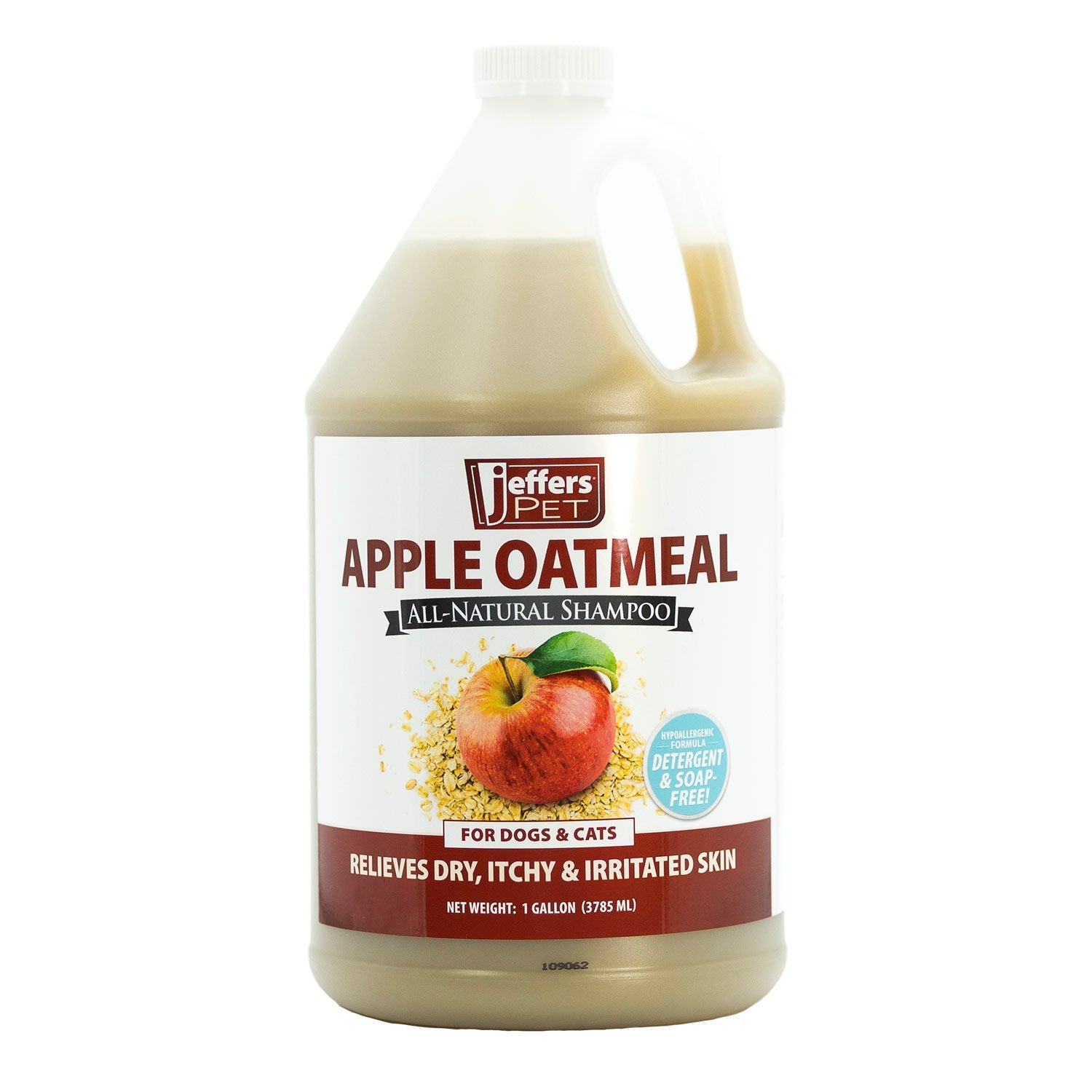 Apple Oatmeal All-Natural Hypoallergenic Dry Skin Shampoo for Dogs and Cats