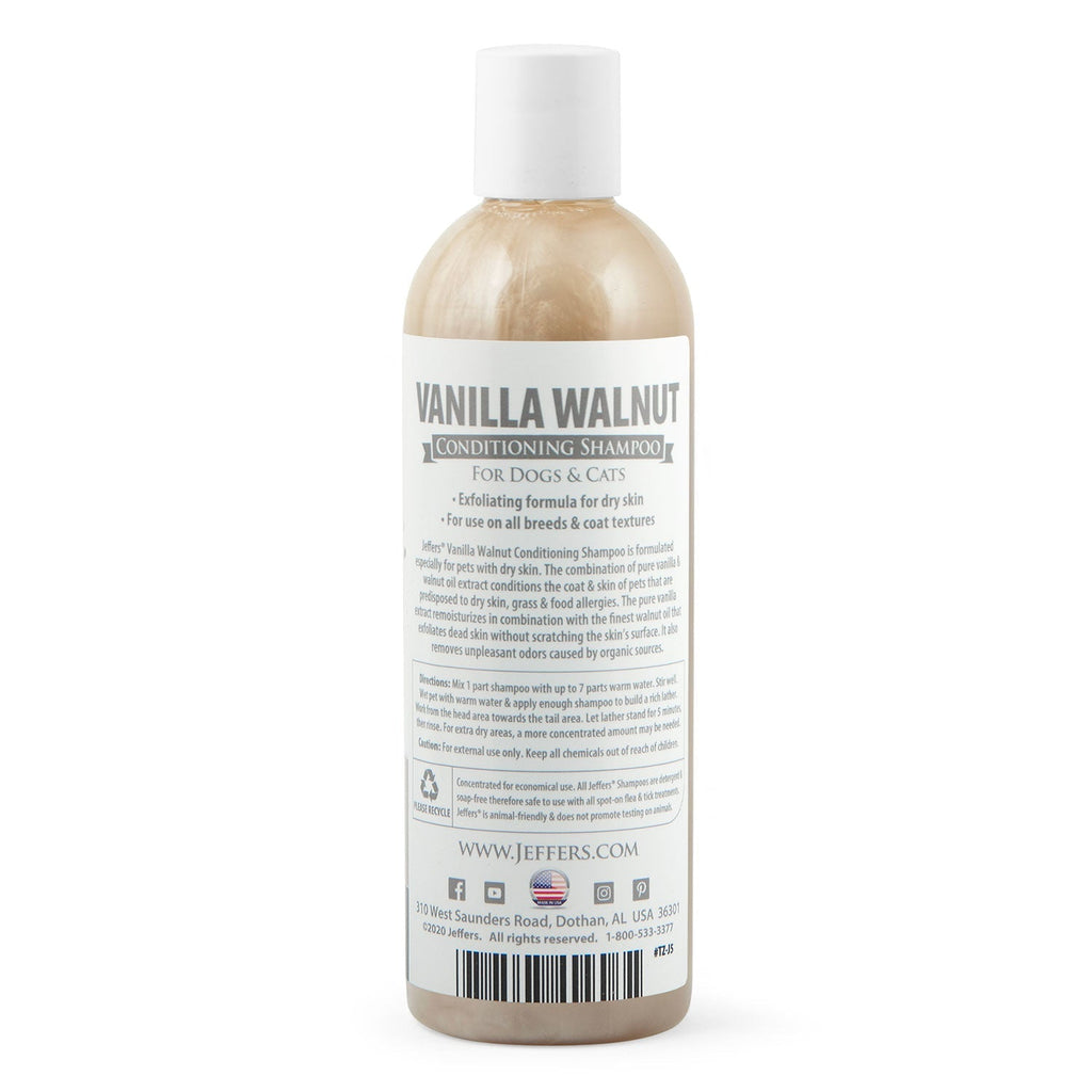 Vanilla Walnut Exfoliating Dog & Cat Conditioning Shampoo