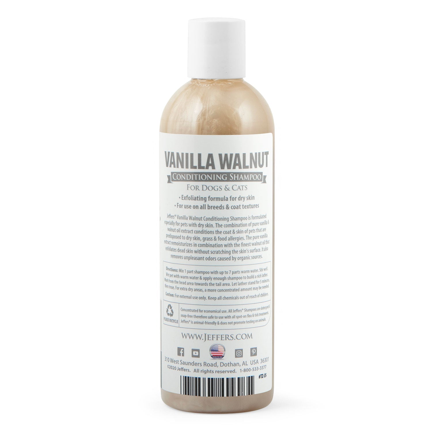 Vanilla Walnut Exfoliating Dog & Cat Conditioning Shampoo