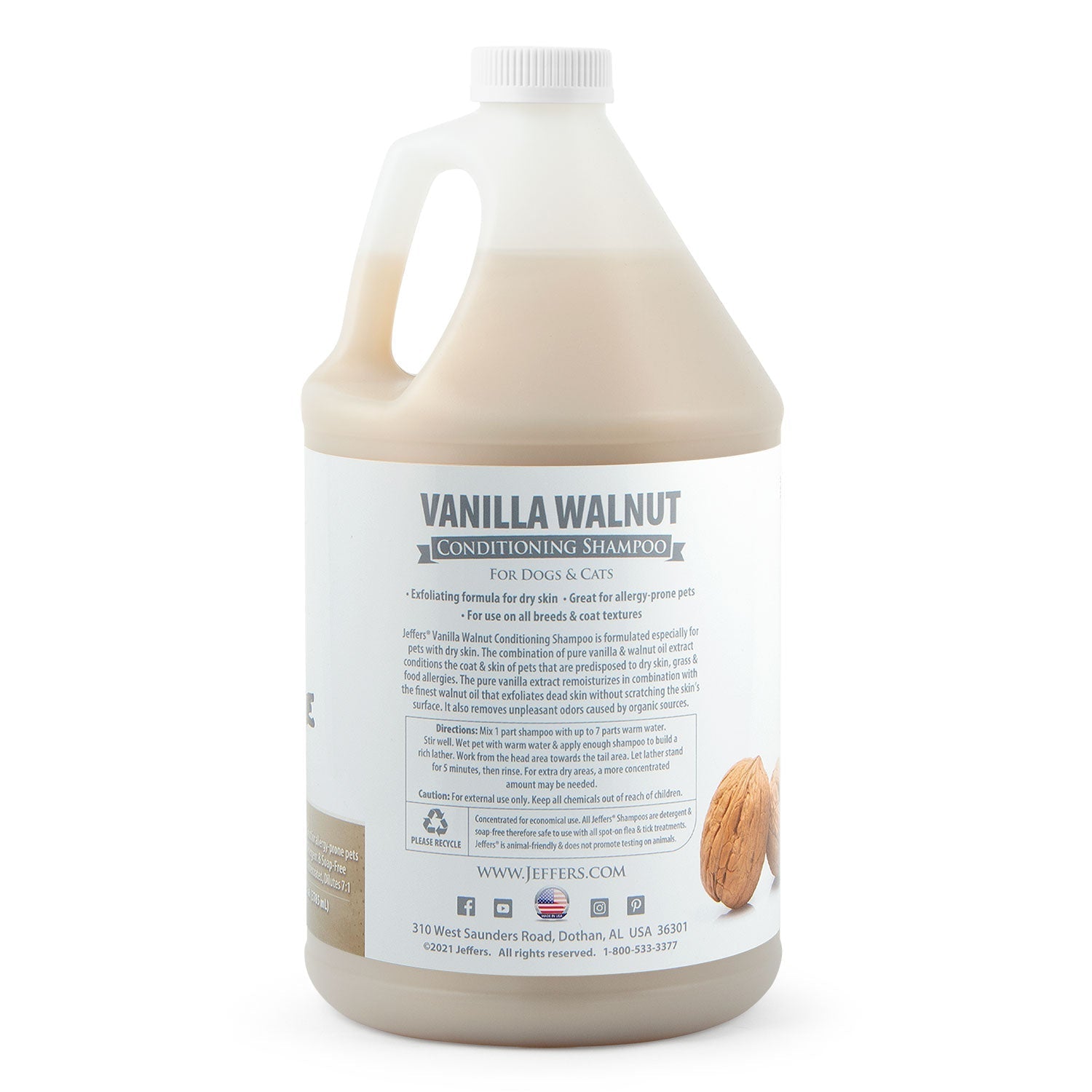 Vanilla Walnut Exfoliating Dog & Cat Conditioning Shampoo