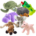 Plush Squeaker Dog Toys – 7-Piece Share the Love Animal Set