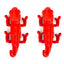 Red Chameleon Natural Eco-Friendly Rubber Dental Dog Chew Toy for Medium Chewers