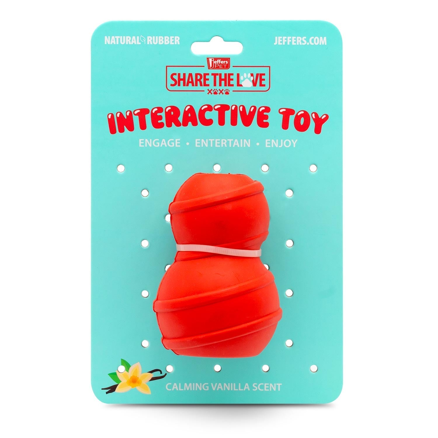 Red Classic Stuffable Fetch & Chew Natural Rubber Treat Dispensing Dental Dog Toy