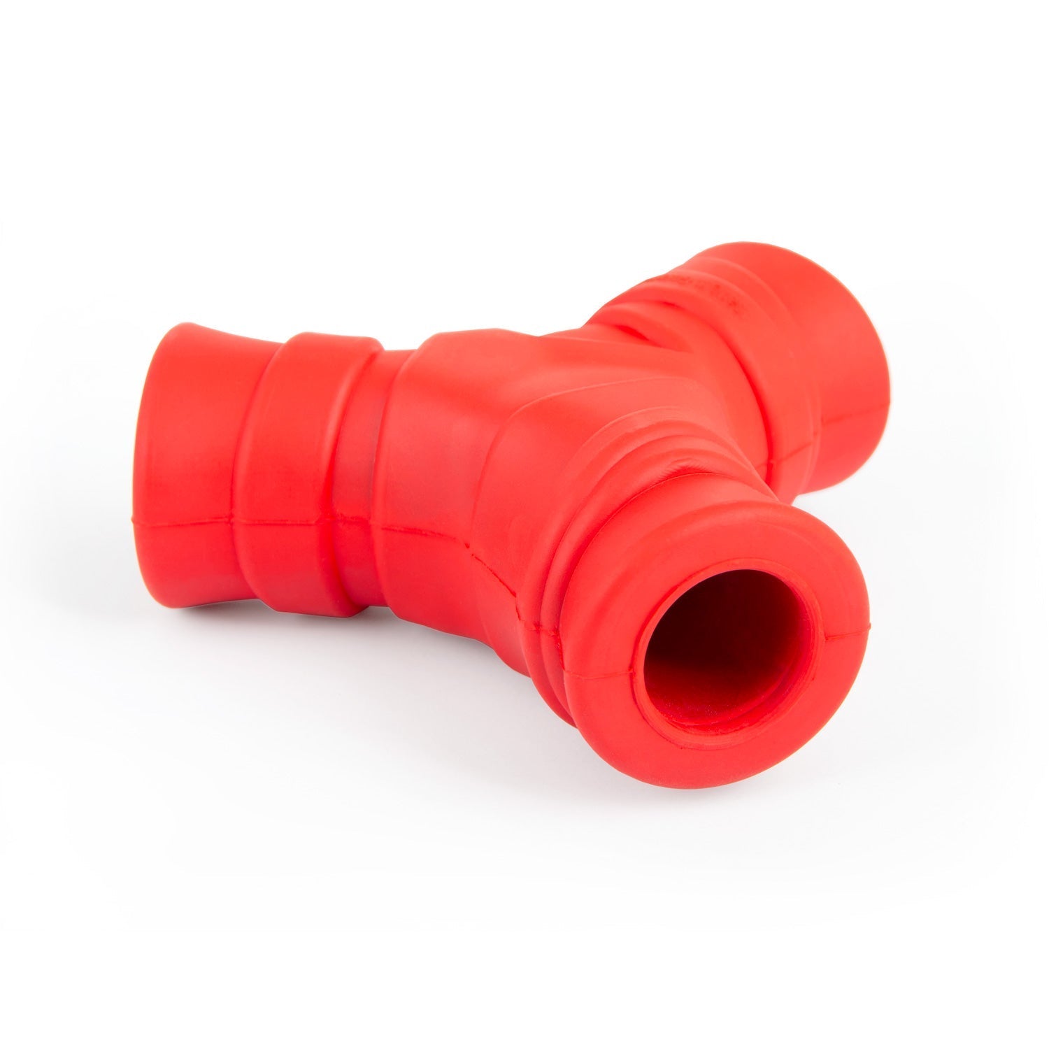Red "Y" Natural Rubber Dental Dog Chew Toy for Medium Chewers