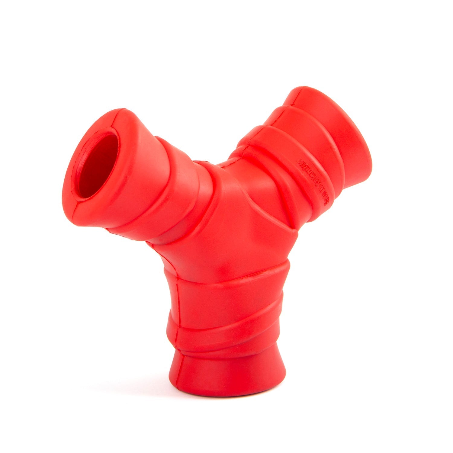 Red "Y" Natural Rubber Dental Dog Chew Toy for Medium Chewers