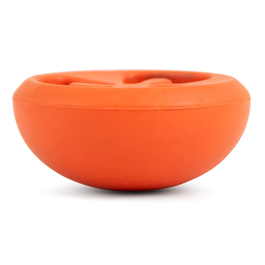 Tomato Shaped Natural Rubber Treat Dispensing Dental Dog Chew Toy for Medium-Chewers