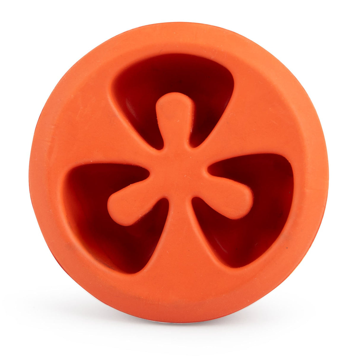 Tomato Shaped Natural Rubber Treat Dispensing Dental Dog Chew Toy for Medium-Chewers