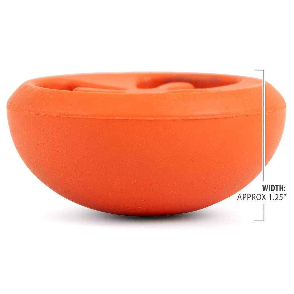 Tomato Shaped Natural Rubber Treat Dispensing Dental Dog Chew Toy for Medium-Chewers