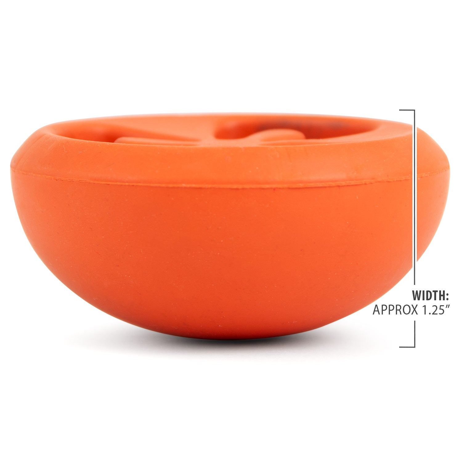 Tomato Shaped Natural Rubber Treat Dispensing Dental Dog Chew Toy for Medium-Chewers