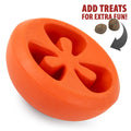 Tomato Shaped Natural Rubber Treat Dispensing Dental Dog Chew Toy for Medium-Chewers