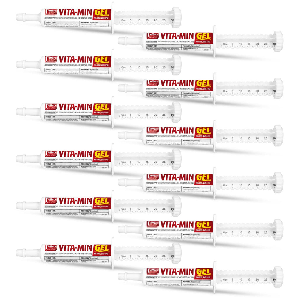 Vita-Min Gel with Vit E & B12 for Cattle, Horses, Sheep, Goats & Swine