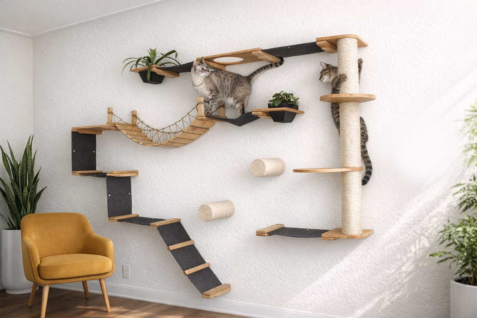 The Juggernaut - Indoor Cat Playground for Wall