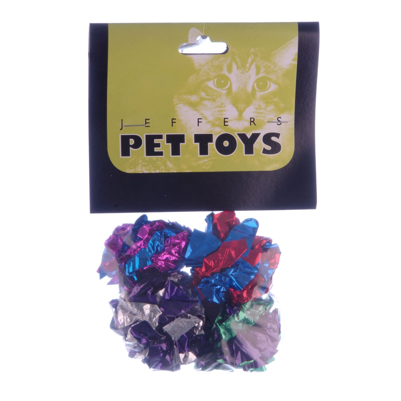 Mylar Crackle Balls Cat Toys, 4 pk