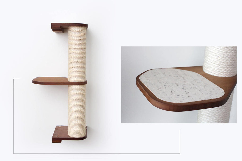 Wall Mounted Cat Climbing Pole - Sisal