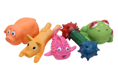 Pip Squeaks Latex Dog Toys, Assorted, Each