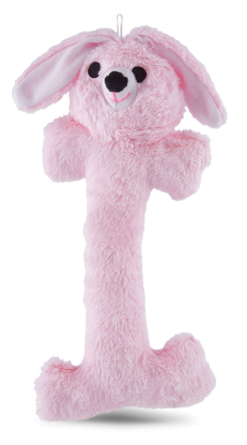 Plush Bunny Bone Dog Toys with Squeakers, 14"H