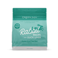 Green Juju Rabbit Recipe With Duck Liver Freeze Dried Dog Food (14OZ)