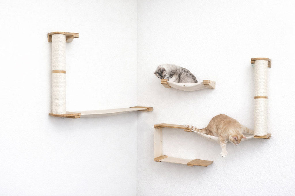 The Roman - A Wall Mounted Cat Scratcher Tree