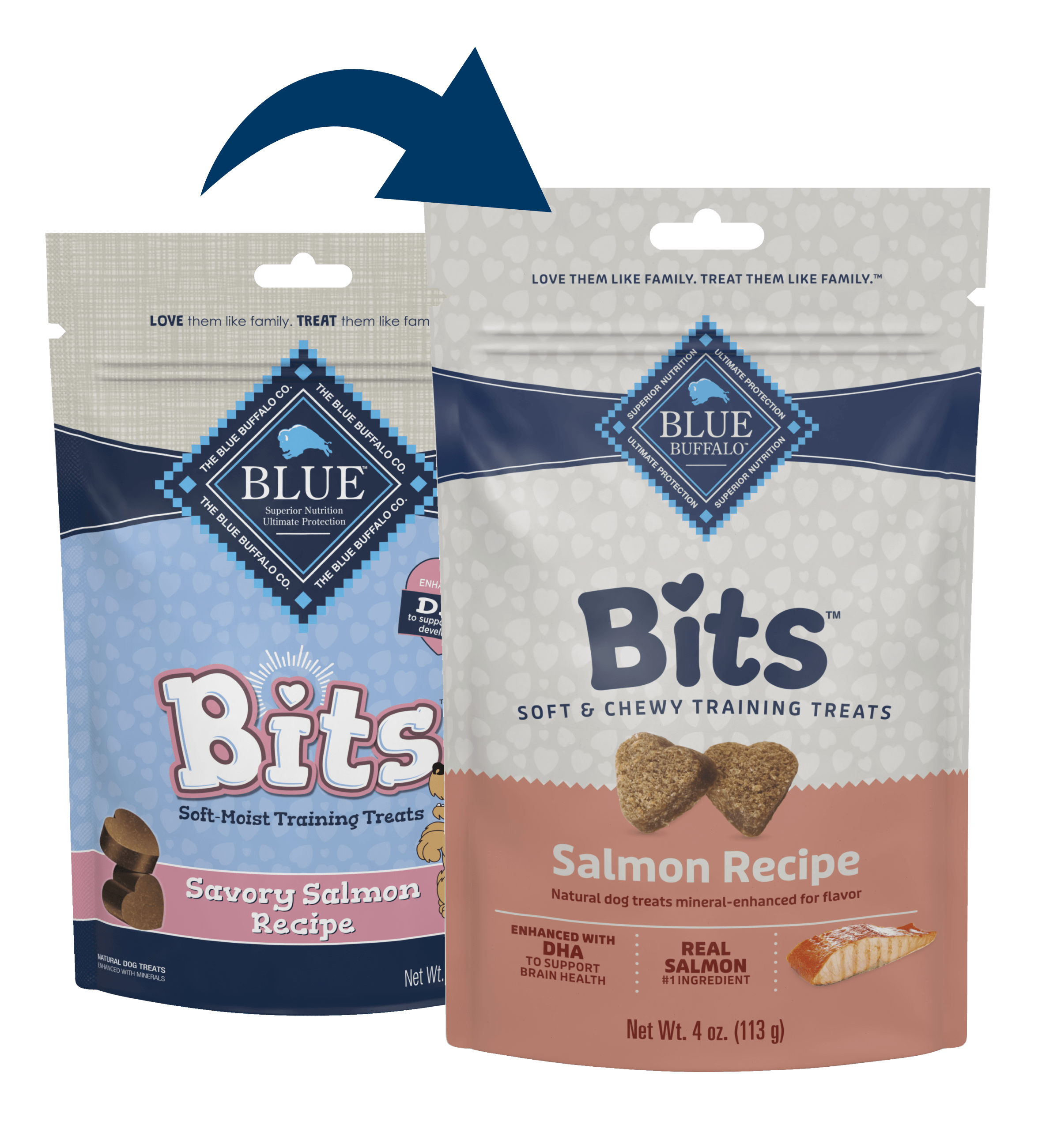 Blue Buffalo Blue Bits Soft Training Treats Savory Salmon Recipe (4oz)