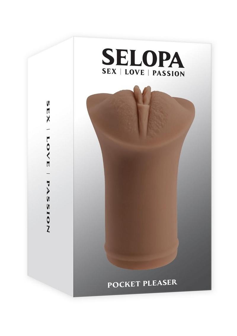 Selopa Pocket Pleaser Realistic Handheld Masturbator Pussy Stroker