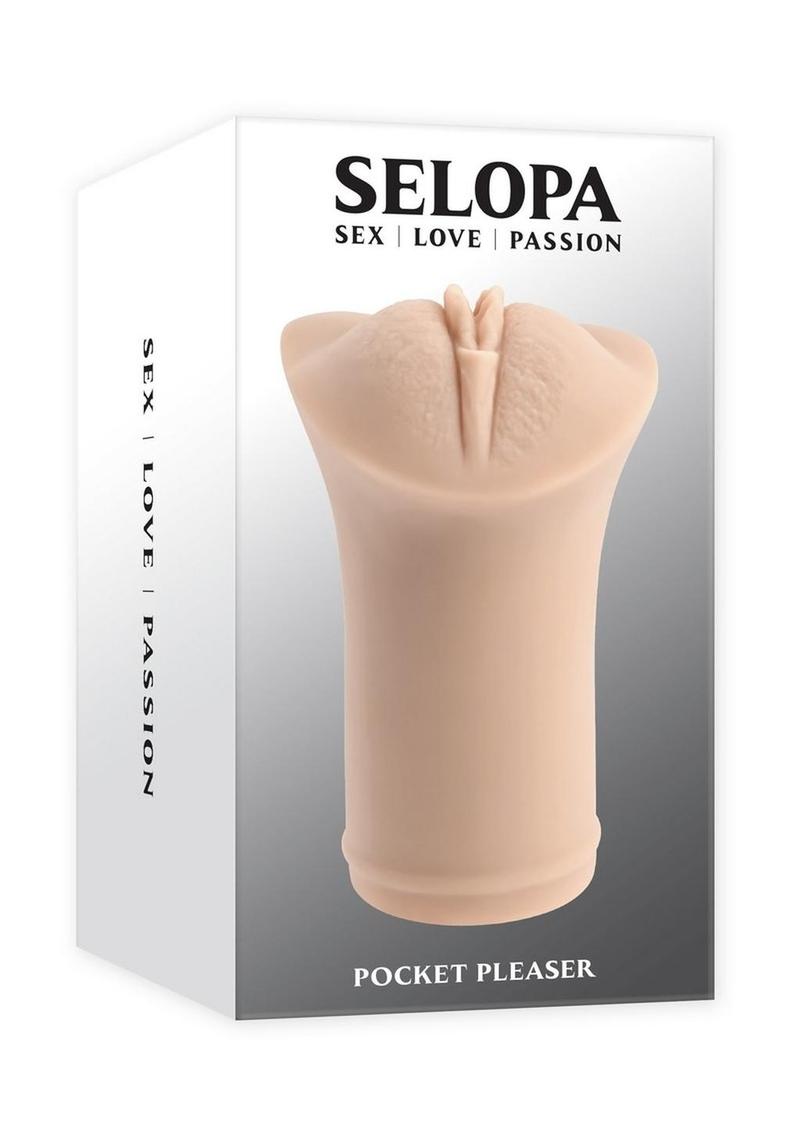 Selopa Pocket Pleaser Realistic Handheld Masturbator Pussy Stroker
