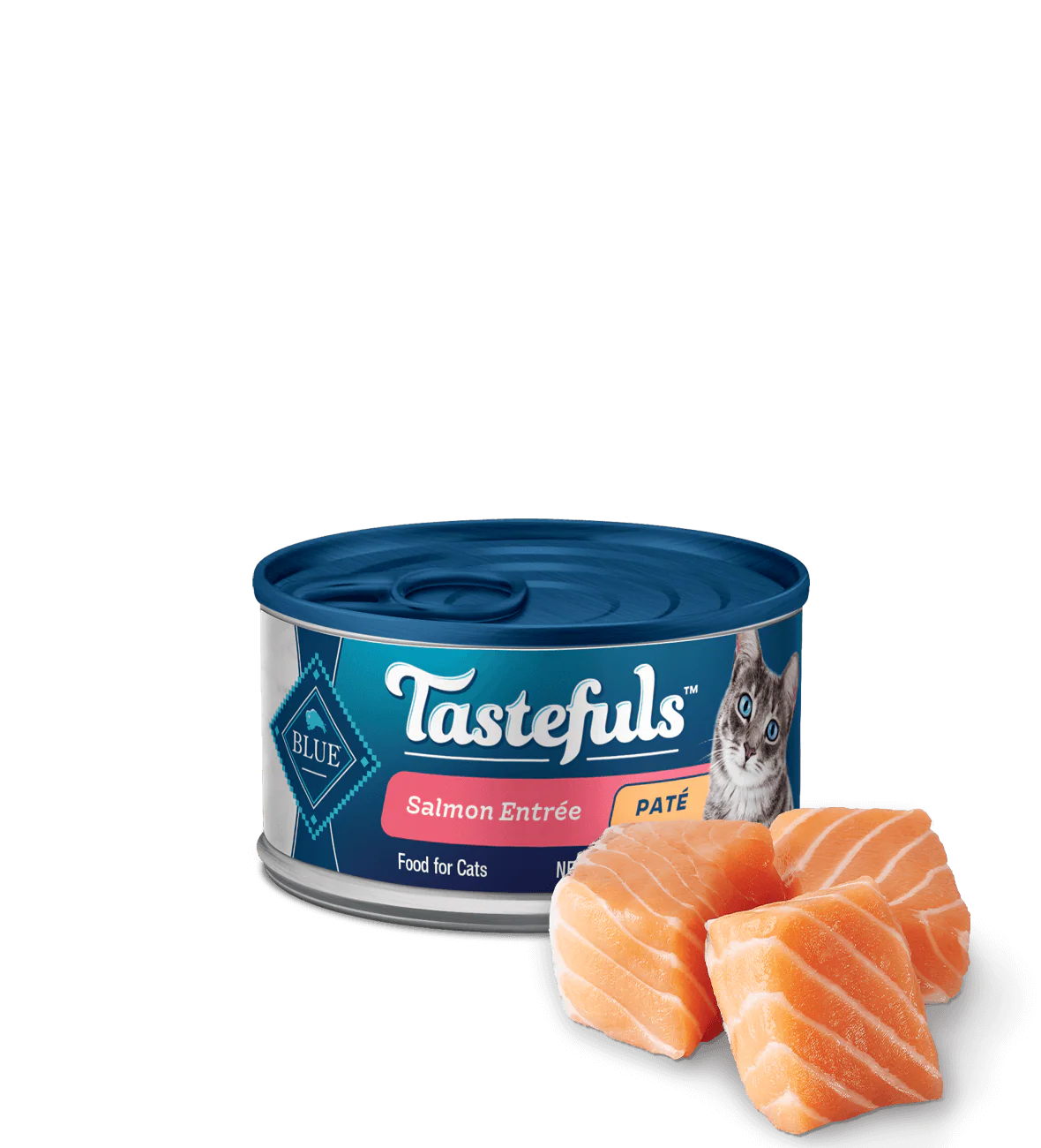 Blue Buffalo Tastefuls Adult Salmon Pate Entree Wet Cat Cans