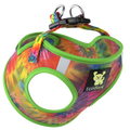 EcoBark Step In Dog Harness - XXXS to Small Breeds- Reflective Soft Mesh Harness for Teacup, Small Dogs and Puppies / Tie-dye