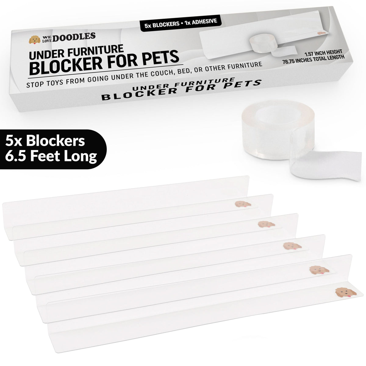 Under Couch / Bed Blocker (1.6 Inch Height)