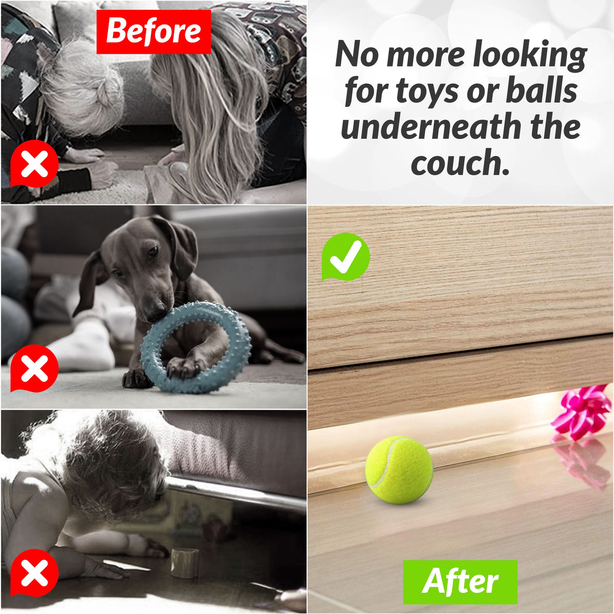 Under Couch / Bed Blocker (1.6 Inch Height)